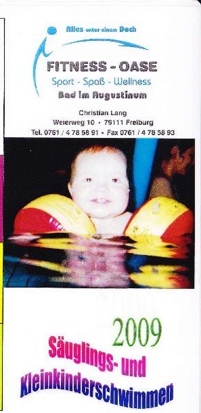 Flyer - Babyschwimmen Freiburg 2009