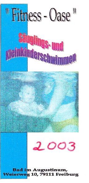 Flyer - Babyschwimmen Freiburg 2003