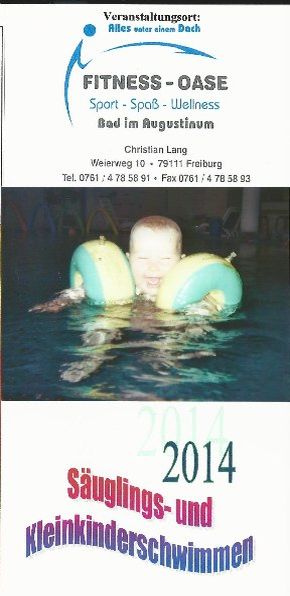 Flyer - Babyschwimmen Freiburg 2014